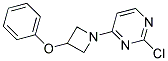 2-chloro-4-(3-phenoxyazetidin-1-yl)pyrimidine 结构式