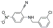 2-(3-Chloro-benzylamino)-5-nitro-benzonitrile 结构式