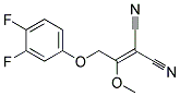 [2-(3,4-difluorophenoxy)-1-methoxyethylidene]propanedinitrile 结构式
