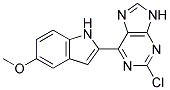 2-chloro-6-(5-methoxy-1H-indol-2-yl)-9H-purine 结构式