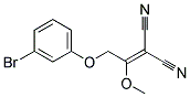 [2-(3-bromophenoxy)-1-methoxyethylidene]propanedinitrile 结构式