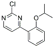 2-Chloro-4-(2-isopropoxy-phenyl)-pyrimidine 结构式