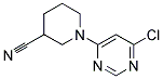 1-(6-Chloro-pyrimidin-4-yl)-piperidine-3-carbonitrile 结构式