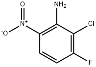 2-氨基-3-氯-4-氟硝基苯 结构式