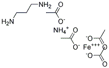 1,3-Diaminopropane tetraacetic acid, ammonium iron salt 结构式