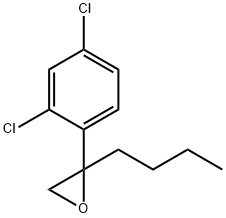 2-(2,4-二氯苯基)- 2-丁基-环氧乙烷 结构式