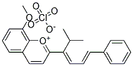 2-(1-ISOPROPYL-4-PHENYL-1,3-BUTADIENYL)-8-METHOXYCHROMENYLIUMPERCHLORATE 结构式