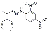 2-(2,4,6-CYCLOHEPTATRIENYL)PROPIONALDEHYDE(2,4-DINITROPHENYL)HYDRAZONE 结构式