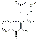 2-(2-ACETOXY-3-METHOXYPHENYL)-3-METHOXY-4H-CHROMEN-4-ONE 结构式