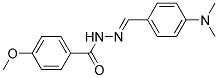 2'-(4-(DIMETHYLAMINO)BENZYLIDENE)-4-METHOXYBENZOHYDRAZIDE 结构式