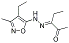 2,3-PENTANEDIONE3-MONO((4-ETHYL-3-METHYL-5-ISOXAZOLYL)HYDRAZONE) 结构式