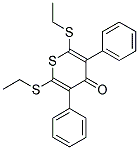 2,6-BIS(ETHYLTHIO)-3,5-DIPHENYL-4H-THIIN-4-ONE 结构式