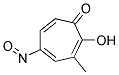 2-HYDROXY-3-METHYL-5-NITROSO-2,4,6-CYCLOHEPTATRIEN-1-ONE 结构式