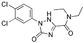 1-(3,4-Dichlorophenyl)-2,5-dihydro-5-oxo-1H-1,2,4-triazole-3-carboxylicaciddiethylamide 结构式