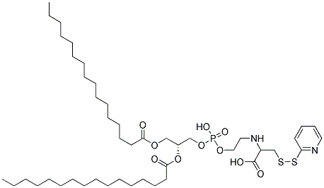 1,2-DIPALMITOYL-SN-GLYCERO-3-PHOSPHOETHANOLAMINE-N-[3-(2-PYRIDYLDITHIO)PROPIONATE] 结构式