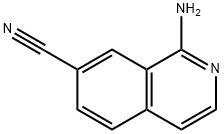 1-氨基-7-氰基异喹啉 结构式