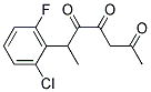 2-(2-CHLORO-6-FLUOROPHENYL)-ACETOACETON& 结构式