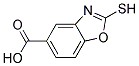 2-MERCAPTO-5-BENZOOXAZOLE-CARBOXYLIC ACID 结构式