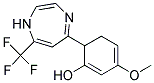 2,3-DIHYDRO-5-METHOXY-2-(7-TRIFLUOROMETHYL-1H-1,4-DIAZEPIN-5-YL)PHENOL 结构式
