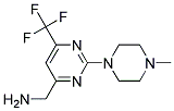 (2-(4-甲基哌嗪-1-基)-6-三氟甲基嘧啶-4-基)甲胺 结构式