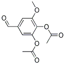 2-(ACETYLOXY)-4-FORMYL-6-METHOXYPHENYL ACETATE, TECH 结构式