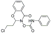 2-(2-CHLOROETHYL)-4-OXO-3,4-DIHYDRO-2H-1,3-BENZOXAZIN-3-YL N-PHENYLCARBAMATE, TECH 结构式
