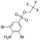 2,2,2-TRIFLUOROETHYL 4-AMINO-3,5-DIBROMOBENZENE-1-SULFONATE, TECH 结构式