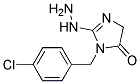 1-(4-CHLOROBENZYL)-2-HYDRAZINO-4,5-DIHYDRO-1H-IMIDAZOL-5-ONE, TECH 结构式