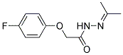 2-(4-Fluorophenoxy)-N'-(1-methylethylidene)acetohydrazide 结构式