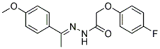 2-(4-FLUOROPHENOXY)-N'-[(1E)-1-(4-METHOXYPHENYL)ETHYLIDENE]ACETOHYDRAZIDE 结构式