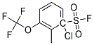 1-CHLORO-2-METHYL-3-TRIFLUOROMETHOXY-BENZENESULFONYL FLUORIDE 结构式