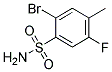 2-BROMO-5-FLUORO-4-METHYLBENZENESULFONAMIDE 结构式