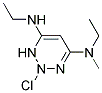 2-CHLORO-4-ETHYLAMINO-6-METHYLETHYLAMINOTRIAZINE 结构式