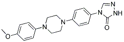 2,4-DIHYDRO-4-[4-[4-(4-METHOXYPHENYL)-1-PIPERAZINYL]PHENYL]-3H-1,2,4-TRIAZOL-3-ONE 结构式