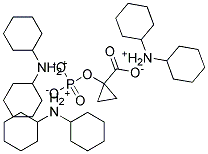 1-HYDROXYCYCLOPROPANECARBOXYLIC ACID PHOSPHATE, BISCYCLOHEXYLAMINE SALT 结构式