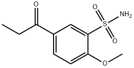 1-(4'-METHOXY-3'-SULFONAMIDOPHENYL)-1-PROPANONE 结构式