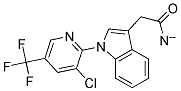 1-[3-CHLORO-5-(TRIFLUOROMETHYL)PYRID-2-YL]-1H-INDOL-3-YLACETONITRIL 结构式