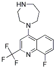 1-[8-Fluoro-2-(trifluoromethyl)quinol-4-yl]homopiperazin 结构式