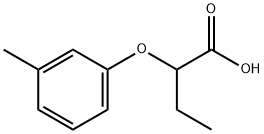 2-(3-甲基苯氧基)丁酸 结构式