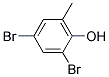 2,4-DIBROMO-6-METHYLPHENOL 结构式