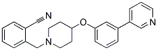 2-([4-(3-PYRIDIN-3-YLPHENOXY)PIPERIDIN-1-YL]METHYL)BENZONITRILE 结构式