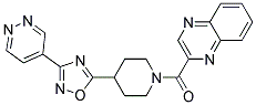 2-([4-(3-PYRIDAZIN-4-YL-1,2,4-OXADIAZOL-5-YL)PIPERIDIN-1-YL]CARBONYL)QUINOXALINE 结构式