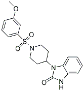 1-(1-[(3-METHOXYPHENYL)SULFONYL]PIPERIDIN-4-YL)-1,3-DIHYDRO-2H-BENZIMIDAZOL-2-ONE 结构式