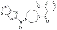 1-(2-METHOXYBENZOYL)-4-(THIENO[3,2-B]THIEN-2-YLCARBONYL)-1,4-DIAZEPANE 结构式