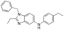 (1-BENZYL-2-ETHYL-1H-BENZOIMIDAZOL-5-YL)-(4-ETHYL-PHENYL)-AMINE 结构式