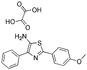 2-(4-METHOXYPHENYL)-4-PHENYLTHIAZOL-5-AMINE OXALATE 结构式