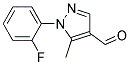 1-(2-FLUORO-PHENYL)-5-METHYL-1H-PYRAZOLE-4-CARBALDEHYDE 结构式