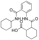 2-(2-CYCLOHEXYLCARBAMOYL-PHENYLCARBAMOYL)-CYCLOHEXANECARBOXYLIC ACID 结构式