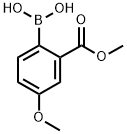 2-METHOXYCARBONYL-4-METHOXYPHENYLBORONIC ACID 结构式