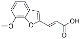 (2E)-3-(7-METHOXY-1-BENZOFURAN-2-YL)ACRYLIC ACID 结构式